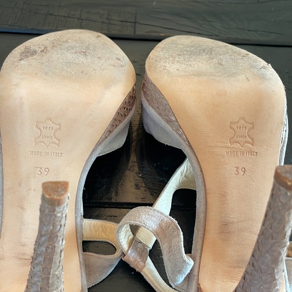 Luca Luca suede&croc leather heels - Picture 6 of 8